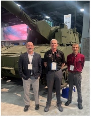 Terry Tackett is on the road! In October, he was joined by Sean Collins, our president and CEO, and Arni Atlason, our senior applications engineer and engine genius, at the Association of the United States Army in Washington, DC.